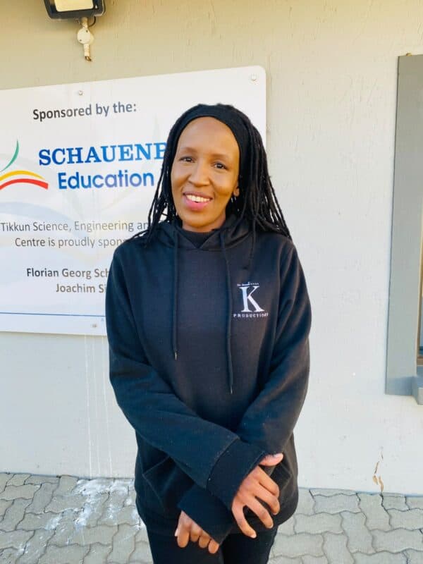 Khwezi Mbina shared her thoughts about tackling the entertainment industry at the career expo on July 3, 2026. Photo: Reitumetse Gugushe