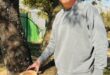 Ward 94 councillor David Foley visits Lonehill Park, where tree maintenance was under way on July 17, 2026. Photo: Ditiro Masuku