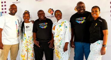 Fourways Crossing, together with Splash Coatings Africa, Print Hub, Servest, Eskort, and The Rami Chuene Foundation, celebrate the successful completion of their Mandela Day project at Witkoppen Primary School on July 17, 2026. Photo: Ditiro Masuku