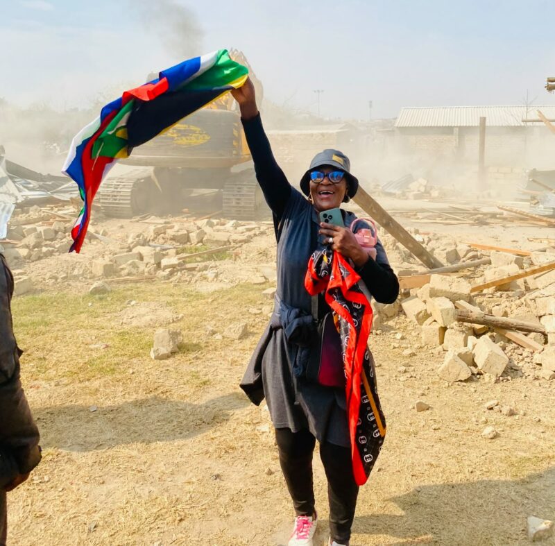 Hope for a lasting solution emerged as a second church was demolished to make way for repairs to Diepsloot’s damaged water pipeline.