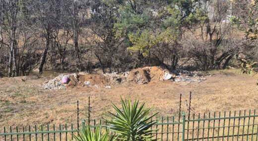 The pile of Illegal dumping along the Braamfontein Spruit, which Johannesburg City Parks and Zoo responded to swiftly on July 30, 2026. Photo: Supplied