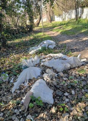 The pile of Illegal dumping along the Braamfontein Spruit, which Johannesburg City Parks and Zoo responded to swiftly on July 30, 2026. Photo: Supplied
