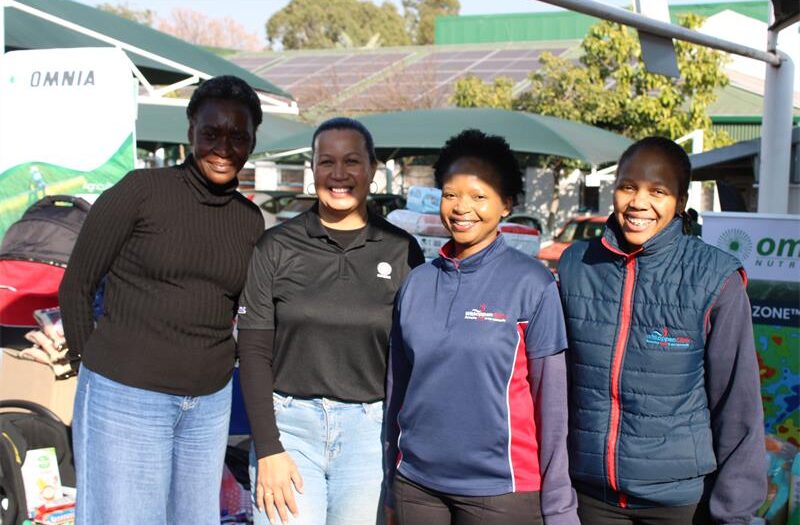 Employees rallied together during Mandela Month to provide food and baby hampers for mothers and newborns enrolled in the clinic's Fresh Start programme.