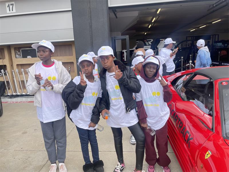 Reach For A Dream and Cartrack treat children to Kyalami supercar experience