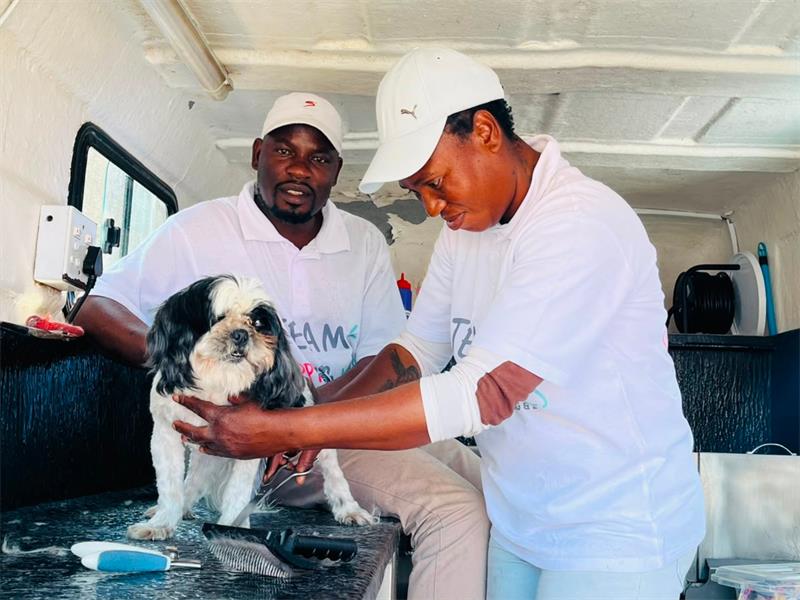 Natalie Mandy and Trymore Tshuma on July 25, 2026. Photo: Ditiro Masuku