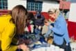 Douglasdale police officers and community members join hands to make a difference during the women’s month outreach at Witkoppen Primary School on August 5, 2026. Photo: Ditiro Masuku
