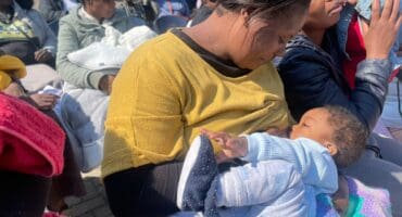 Beatrice Dzibakwi breastfeeds her baby during the breastfeeding week celebration in Witkoppen Clinic on August 7, 2026. Photo: Ayanda Ntshingila