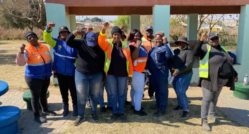 Diepsloot School patrollers during their gathering on August 07 2026. Photo: Reitumetse Gugushe