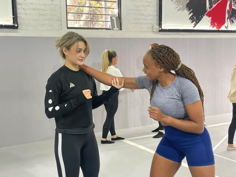 About 50 women gathered at QuanWessels Brazilian Jiu-Jitsu Academy on Women’s Day to learn practical self-defence skills and gain confidence in protecting themselves.