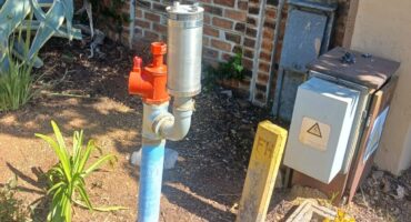 Newly installed air valve on Columbus Crescent in Douglasdale on August 13, 2026. Photo: Supplied