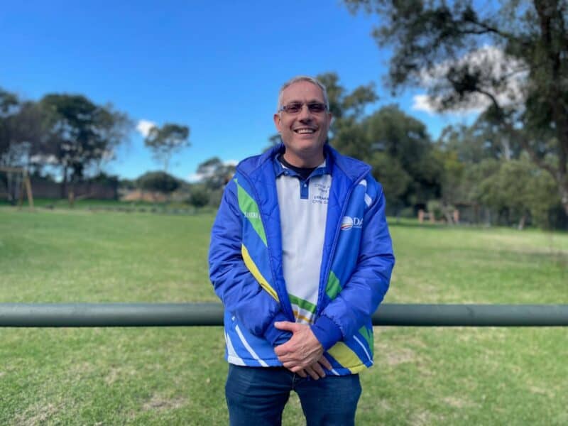 Ward 106 councillor Chris Santana welcomes the installation of two new air valves in Douglasdale Photo: Xolizwa Zakwe