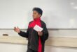 Shikhar Kalichuran demonstrates confidence and focus as he presents his speech to the judges and audience during the school’s public-speaking competition on August 20, 2026. Photo: Ayanda Ntshingila