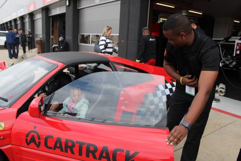 The young dreamer gets ready for an exciting day on the track, one of several memorable experiences organised through Reach For A Dream’s Dream Club programme on August 27, 2026. Photo: Ayanda Ntshingila
