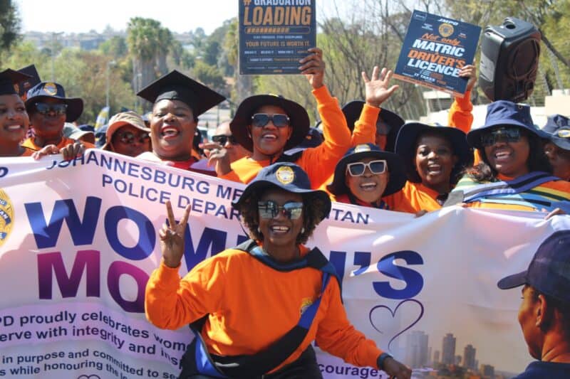 A route from Witkoppen Park to the Indaba Hotel marks a milestone event for female officers while addressing workplace misconceptions.