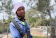 Mosco Ndlovu keeps the community space clean and cared for on September 8, 2026. Photo: Ditiro Masuku