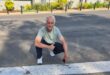 Ward 94 councillor David Foley at Mulbarton Road in Fourways, where new road markings are being painted. Photo: Supplied