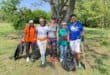 Nomzamo Ngema, Sandisiwe Sibanda, Leanne Willians, Kerry Mawson and Vino Reddy during the clean-of the Sandspruit River as SpruitSpritz celebrates 6 years of keeping Paulshof clean. Photo: Ayanda Ntshingila