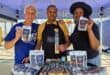 Ward 94 councillor David Foley, Papi Maloane, and Anna Malatjie at Fourways Mall during the market and open day on September 26, 2026. Photo: Ditiro Masuku