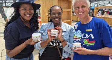 Anna Malatjie, Grace Maseko, and David Foley on September 26, 2026. Photo: Ditiro Masuku