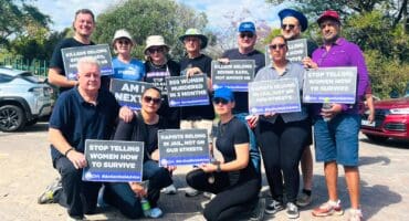 Fourways councillors put their support behind the GBV march on October 10, 2026. Photo: Ditiro Masuku