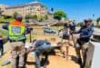 JMPD officers remove an Dumisa Phoko’s belongings during an operation in Sunninghill on October 13, 2026. Photo: Ayanda Ntshingila