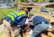 Description: JMPD officers remove Dumisa Phoko’s belongings during an operation in Sunninghill on October 13, 2026. Photo: Ayanda Ntshingila