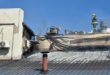 A view from the scene at Lonehill Shopping Centre following the morning fire. Photo Supplied