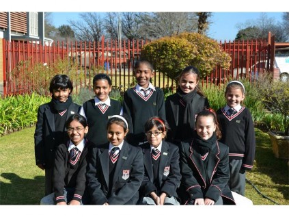 Top Grade four learners. Back: Ilhaam Ellahi, Farihah Saib, Muad Ally, Kyla Nel and Kalyssa Barry. Front: Fatima Laher, Zaheera Adam, Tasneem Gangat and Jade McCourt. Absent: Chloe McCourt.