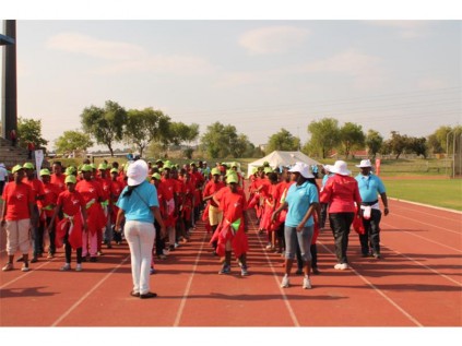 An Olympic-esque walk around the pitch towards the end of proceedings, on the last day.