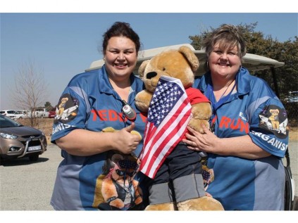 Seen here is Charlotte Johnson (left), daughter of Elma Lindhaut who founded the Teddy Run.