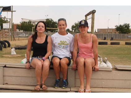 Top three women: Winner Lauren Dance is flanked by Celeste Engelbrecht who was the runner-up (left) and Yvette Du Toit who received the bronze medal.