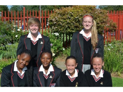 Summerfields Primary School has three sets of twins for 2014. Back are Jamie and Ruby O'Neill. Front (from left) are Sihle and Buhle Mkhonza and Amber and Ashley Sly.