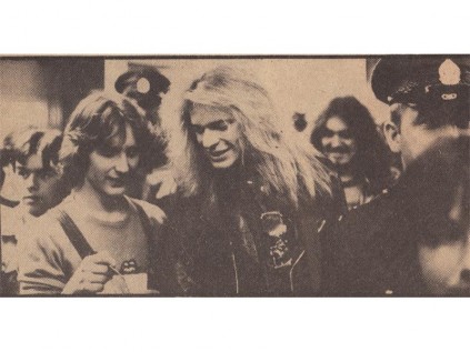 Danny de Wet (left) with David Lee Roth from Van Halen.