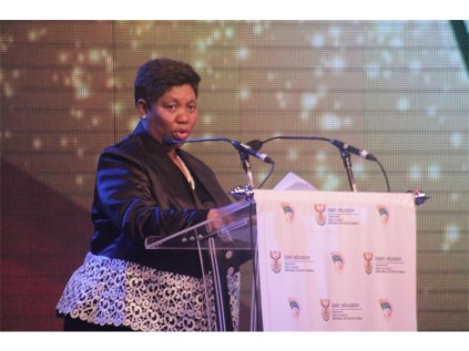 Minister of Basic Education, Angie Motshekga, acknowledged South Africa's teachers at the awards.