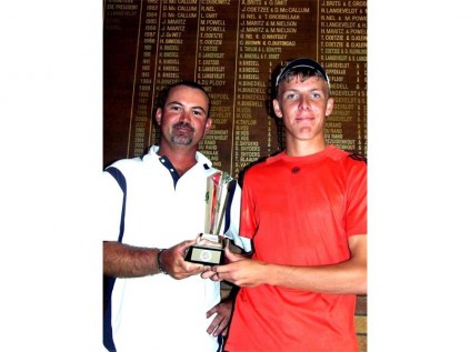 Men's doubles winners, Theo Blaauw (left) and Henco Doman (right).