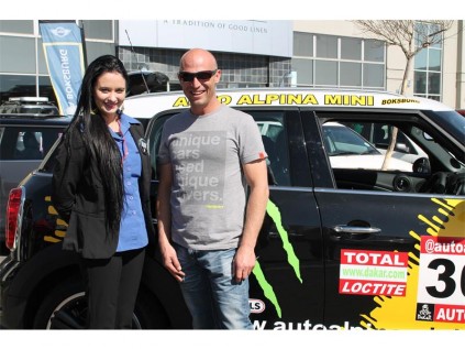 Brigitte Thysse (Hirsch's) with Leon Maritz from Mini.