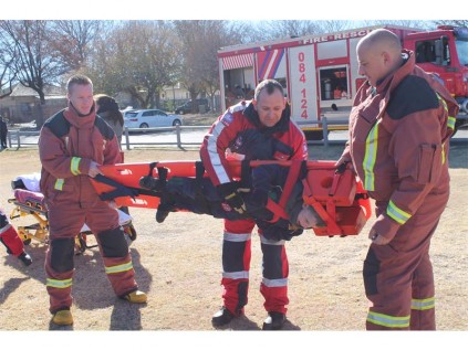 ER 24 medics and firemen were invited to show-and-tell what they do and the importance of their job.