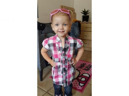 Two-year-old Anzel Henning will be undergoing surgery today at Sunward Park Hospital to remove her left lymph after hard and solid knobs were found in her right groin area near her lymph.