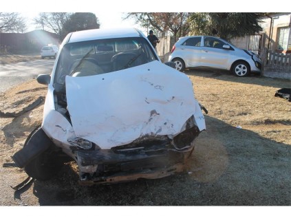 The driver of this vehicle allegedly did not stop at the intersection.