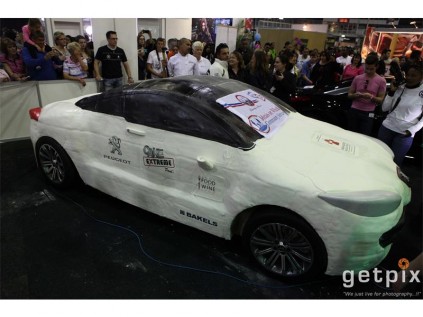 Paul Vieira also baked a life-size Peugeot RCZ, as part of an advertising campaign. (Photographer: Paula Rutherford)
