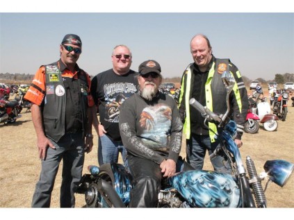 Johan Rossouw, Paul Metcalf, Andre Kiewiet and Charles Stevens enjoying themselves at the event.