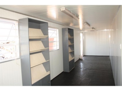 The fully-equipped container classroom, which was donated to Kiddies Home.
