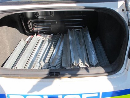 SAPS members found 152 steel plates.