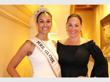 Riana Mooi, our own Mrs Gobe, and Dr Tracey Kemble, former Mrs Globe and the WIN Foundation founder.
