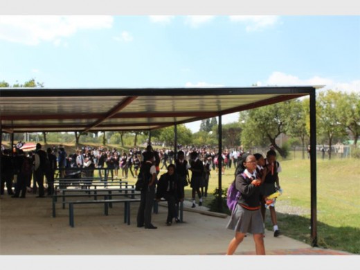The new entrance/exit to Sunward Park High School, which has angered residents of Totley Road.