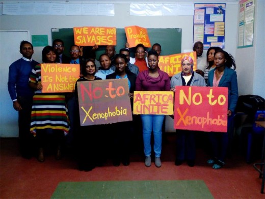 Falcon Educational School united against xenophobia.