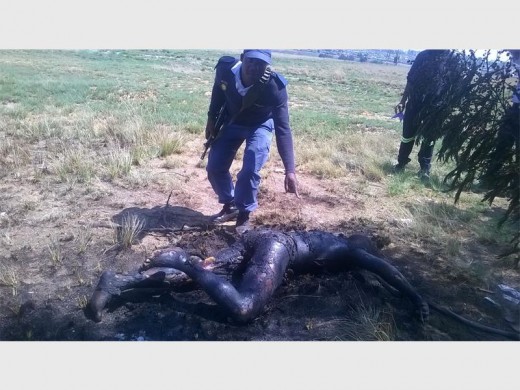 MYSTERY REMAINS: A man collecting scrap metals for recycling stumbled upon this burnt body at about 12pm on September 22. Police are now appealing for information to help identify the man and solve his murder.