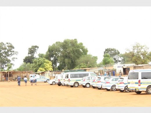 More than 25 police cars descended on the informal settlement at the same time on Thursday morning.