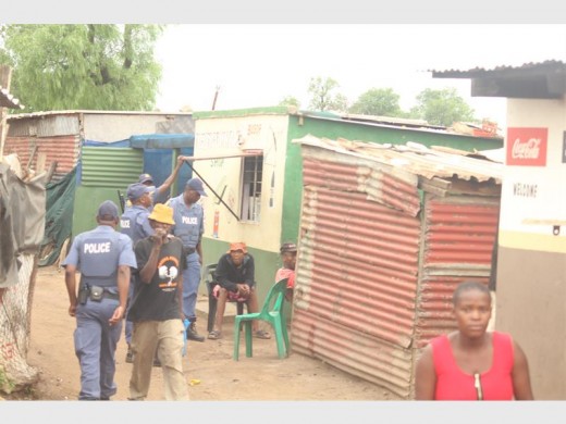 Participating police officers raided a number of shacks, illegal shebeens and spaza shops during the operation.