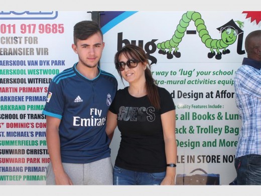 Seen here is Michael du Poco and his mother Nelly, who feels that the cost of school uniform has increased drastically.